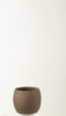J-Line bloempot Enya - keramiek - bruin - small - Ø 16 cm