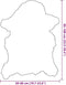 vidaXL - Schapenvacht - 70x100 - cm - crèmekleurig