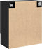 vidaXL - Wandkast - Zwart - Eiken - 60x30x70 - cm - Gelaagd - Hout