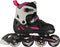 Nijdam Berry Blitz - 2-in-1 Combo Skeelers - Verstelbaar 37-40 - Zwart/Roze