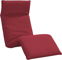 vidaXL - Ligstoel - inklapbaar - 175x54x8,5 - cm - oxford - stof - wijnrood