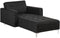 ABERDEEN - Chaise longue - Grafietgrijs - Symmetrisch - Polyester