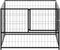 vidaXL - Hondenkennel - 10 - m² - staal - zwart