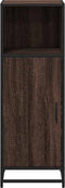 vidaXL - Badkamerkast - 35x37,5x100 - cm - bewerkt - hout - bruin - eikenkleur