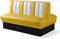 Bel Air Dinerbank Double Booth HW-150DB Geel