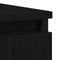 vidaXL - Wastafel - Meubel - Zwart - Eiken - 58x33x60 - cm - Gelaagd - Hout