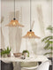GOOD&MOJO Hanglamp Ibiza - Bamboe/Zwart - 50x50x15cm - - Hanglampen Eetkamer, Slaapkamer, Woonkamer