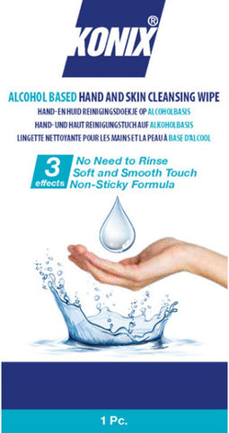 KONIX HYGIENIC HAND&SKIN CLEANING WIPES SINGLEPACK 1 BOX 250 PCS