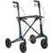 MultiMotion Carbon Rollator L – 5,5 kg met Softwielen & Boodschappentas Blauw