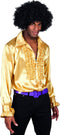Boland - Party shirt goud (M) - Volwassenen - Danser/danseres - 80's & 90's - Disco
