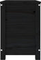 vidaXL - Opbergbox - zwart - 60x32x45,5 - cm - massief - grenenhout