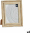 Fotolijsten Kristal Gouden Hout Bruin Plastic (21 x 2 x 26 cm) (6 Stuks)