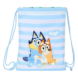 Rugtas met Koordjes Bluey Sisters Groen 26 x 34 x 1 cm