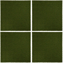 vidaXL - Kunstgrastegels - 4 - st - 50x50x2,5 - cm - rubber