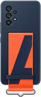Samsung Galaxy A53 - Silicone Hoesje met Strap - Blauw