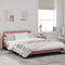 vidaXL - Bedframe - met - hoofdeinde - zonder - matras - 140x200 - cm - fluweel - roze