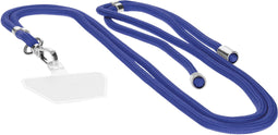 Mobiparts Universal - Telefoonkoord - Verstelbaar tot 1.50 meter - Blauw