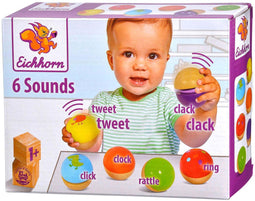 Eichhorn Houten Muziekballen, 6st..