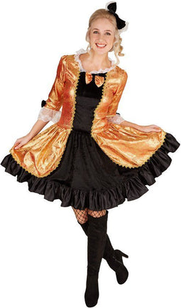 Dressforfun Barokprinses M - Verkleedkostuum - Flamboyante jurk met haarlint - Carnaval