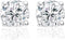 Silventi 921166010 Zilveren oorstekers - Rond 10mm Wit zirkonia Rhodium