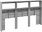 vidaXL - Hoofdbordkast - met - LED-verlichting - 180x17x102 - cm - grijs - sonoma