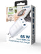 Gembird TA-UC-PDQC65-01-W - Oplader - 65W 1x USB-A 2x USB-C PPS Quick Charge 3.0 - Wit