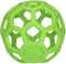 JW HOL-EE ROLLER – Hondenspeeltje - Ø 11.5 cm - Hondenspeelgoed - Hondenbal - M - Natuurrubber - Assorti