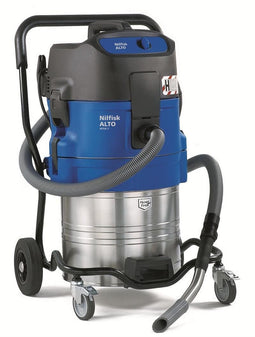 Nilfisk ATTIX 751-0H - Stofzuiger - 70 L - H - Roestvrij staal blauw/grijs