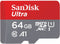 Sandisk Ultra - microSDXC 256GB - UHS-I U1 - 100MB/s leessnelheid - Klasse 10 - Schokbestendig waterdicht (1 stuk)