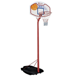Garlando Tucson - Basketbalpaal - Hoogte verstelbaar 195-260 cm - Rood poedercoating