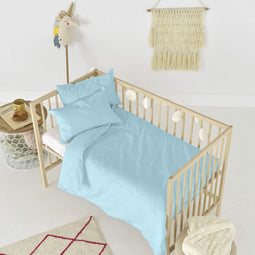 Happy Friday Duvet cover set 2 pieces Basic 100x135 cm (Cot) Blue
