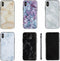 Lunso - backcover hoes - Geschikt voor iPhone X / XS - Marble Cleo