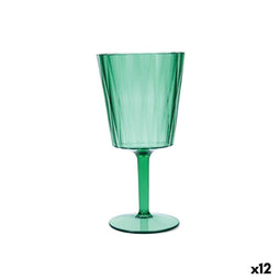 Quid Iris - Fluitglas - 350 ml - Groen (12 stuks)