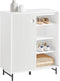 SoBuy FSB62-W - Buffetkast - Schuifdeuren wielen - Wit