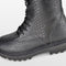 PS Poelman Saturno - Dames Veterboots - Leren met Snake Print - Zwart Snake - Maat 41