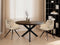 Livingfurn - Eetkamertafel Jesper Round Brown - 130x130x76 cm - Mangohout