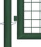 vidaXL - Poort - 350x100 - cm - staal - groen