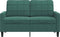 vidaXL - Tweezitsbank - 120 - cm - fluweel - donkergroen