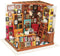 Robotime modelbouw Miniatuur bouwpakket Sam's Study hout/papier/kunststof - 190mm hoog x 225mm breed x 185mm diep - met lampje