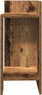 vidaXL - Bijzettafels - 2 - st - met - plank - 25,5x27x60 - cm - oud - houtkleurig