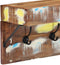 vidaXL - Kapstok - met - Plank - - - Wandgemonteerd - - - Massief - Teruggewonnen - Hout - & - Metaal