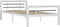 vidaXL - Bedframe - metaal - lattenbodem - 90x200 cm - wit en zwart