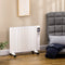 HOMdotCOM elektrische verwarming met wielen, 9 voorgeïnstalleerde modi, wandmontage mogelijk, 5-35°