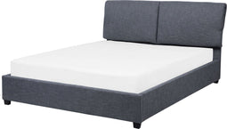 BELFORT - Tweepersoonsbed - Grijs - 140 x 200 cm - Polyester