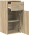 vidaXL - Dressoir - Sonoma - Eiken - 38x34,5x75 - cm - Gelaagd - Hout