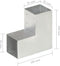 vidaXL - Paalverbinding - L-vorm - 91x91 - mm - gegalvaniseerd - metaal