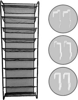 O'DADDY® Hangend Schoenenrek Metaal – Voor Opdek & Stompe Deuren – 30 Paar Schoenen – Compact &