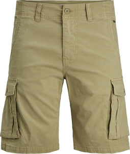 JACK&JONES JJIZACK JJCARGO SHORTS AMA SOLID STS - Korte heren cargo - Biologisch katoen - Maat S