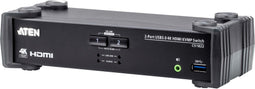 Aten CS1822 - 2-poorts USB 3.0 4K HDMI KVMP Schakelaar - Audiomixer-modus