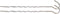 Highlander Gedraaide Tentharing 18 Cm Staal 10 Stuks Zilver